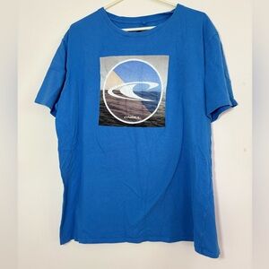 ✨ O’Neill Blue Surf Graphic T-Shirt - Men XXL 🌊
